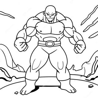 Jiren In Battle Pose Coloring Page 58114-45972