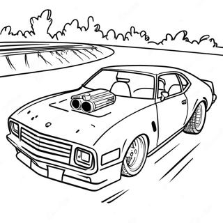 Late Model Dirt Car Coloring Pages