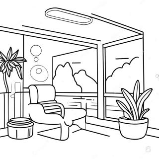 Chill Lofi Scene Coloring Page 58234-46076