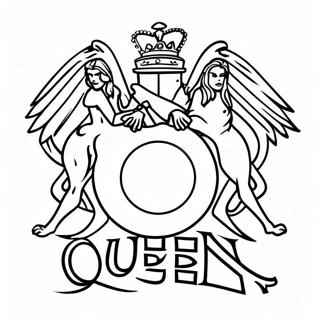 Queen Band Logo Coloring Page 58283-46105