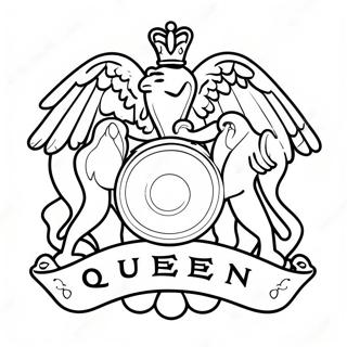 Queen Band Logo Coloring Page 58283-46108