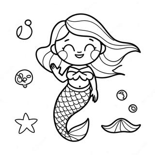 Mermaid Online Coloring Pages