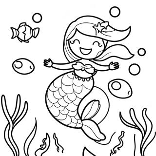 Mermaid Underwater Adventure Coloring Page 58303-46122