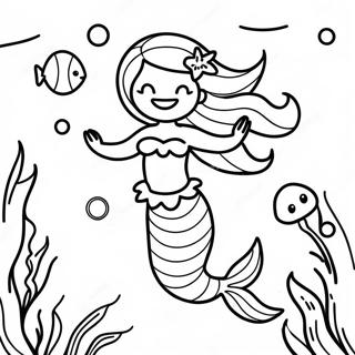 Mermaid Underwater Adventure Coloring Page 58303-46123