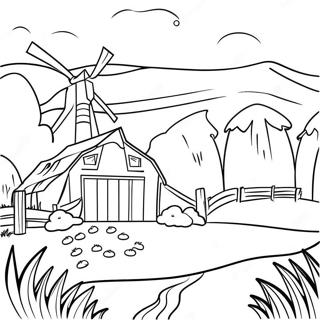 Farm For Adults Coloring Pages