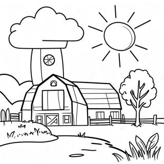 Farm Landscape Coloring Page 5830-4639