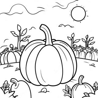 Pumpkin Picture To Coloring Pages