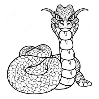 Majestic Snake Dragon Coloring Page 58324-46149