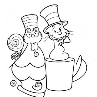 Dr Seuss Birthday Coloring Pages