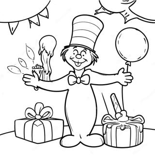 Dr Seuss Birthday Celebration Coloring Page 58343-46160