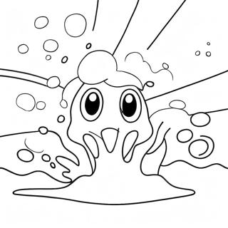 Colorful Splash Scene Coloring Page 58354-46173