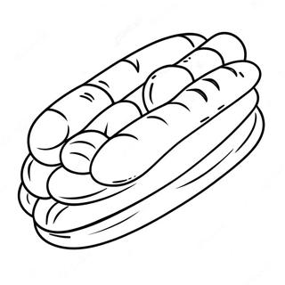 Delicious French Baguette Coloring Page 58364-46166