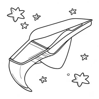 Colorful Boomerang In Flight Coloring Page 58384-46200