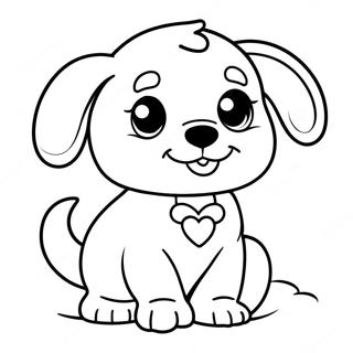 Playful Puppy Coloring Page 58424-46248