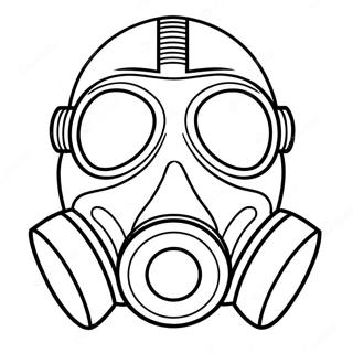 Gas Mask Coloring Pages