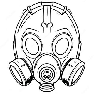 Gas Mask Coloring Page 58473-46292