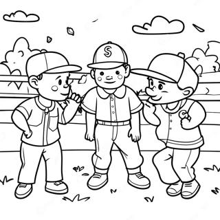 Sandlot Coloring Pages