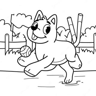 Sandlot Dog Chasing Ball Coloring Page 58494-46277