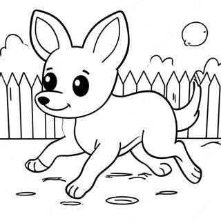 Sandlot Dog Chasing Ball Coloring Page 58494-46279