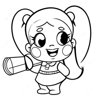 Cute Harley Quinn With A Mallet Coloring Page 58504-46274