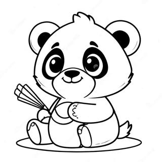 Combo Panda Coloring Pages