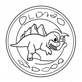 Dinoco Logo Coloring Page 58533-46313