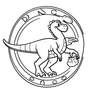 Dinoco Logo Coloring Page 58533-46315