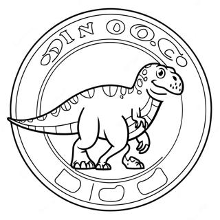 Dinoco Logo Coloring Page 58533-46316