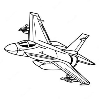 Colorful Fighter Jet Coloring Page 58584-46366