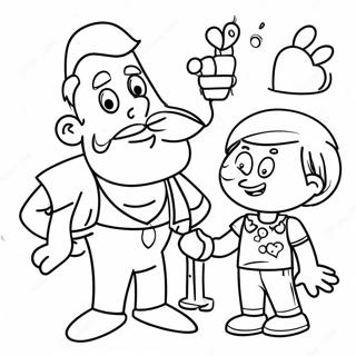 Funny Fathers Day Coloring Page 58594-46347