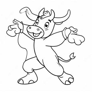 Benny The Bull Dancing Coloring Page 58614-46373