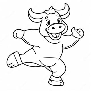 Benny The Bull Dancing Coloring Page 58614-46376