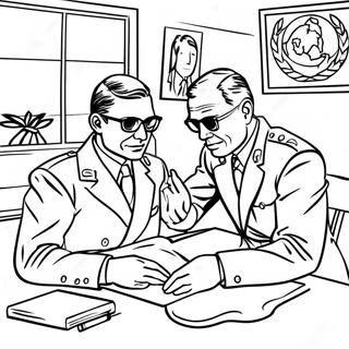 Cold War Spy Activities Coloring Page 58644-46403