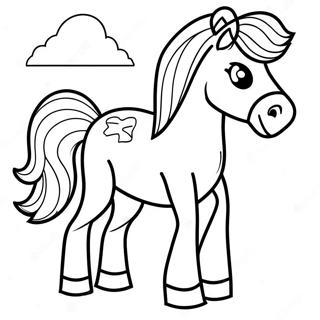 Minecraft Horse Coloring Page 58663-46408