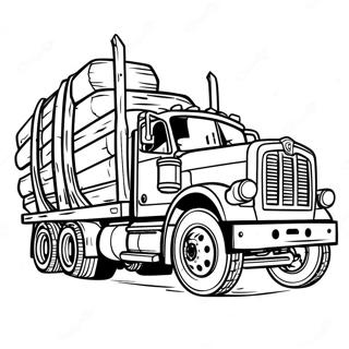 Logging Truck Coloring Page 58683-46426