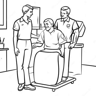 Physical Therapy Coloring Pages