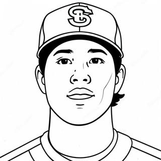 Shohei Ohtani Coloring Pages