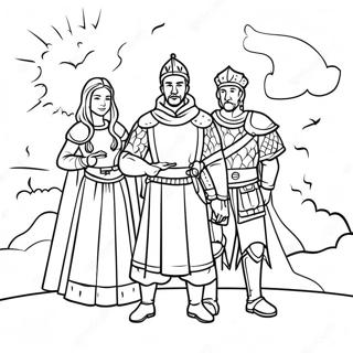 Medieval Divided Kingdom Coloring Page 58774-46490