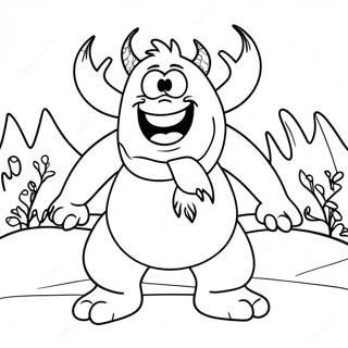 Frozen Snow Monster Coloring Page 58783-46509