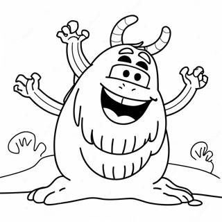 Frozen Snow Monster Coloring Page 58783-46510