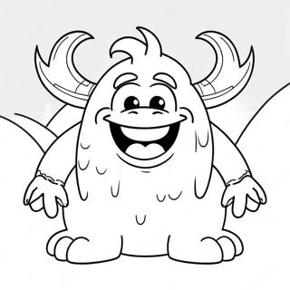 Frozen Snow Monster Coloring Page 58783-46512