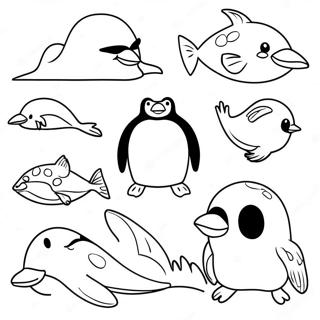 Antarctic Animals Coloring Page 58903-46593