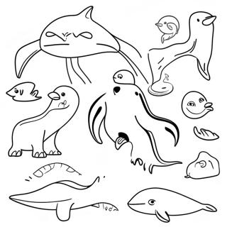 Antarctic Animals Coloring Page 58903-46594