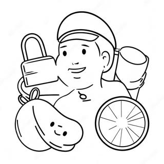 Health And Fitness Coloring Pages