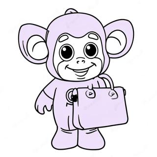 Page À Colorier De Tinky Winky Avec Son Sac Violet 5901-4703