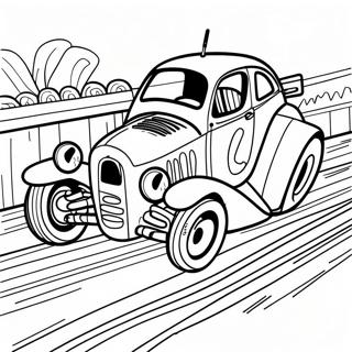 Dirt Track Racing Coloring Pages