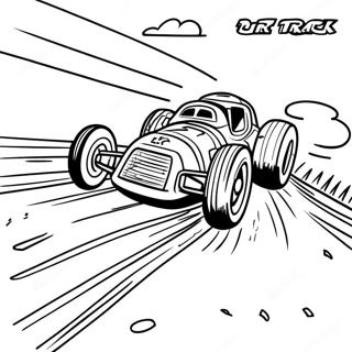 Exciting Dirt Track Racing Scene Coloring Page 59024-46690