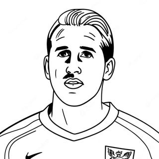 Harry Kane Coloring Pages