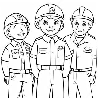 Community Helpers Coloring Pages