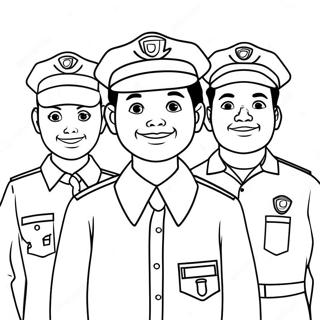 Community Helpers Coloring Page 590-467